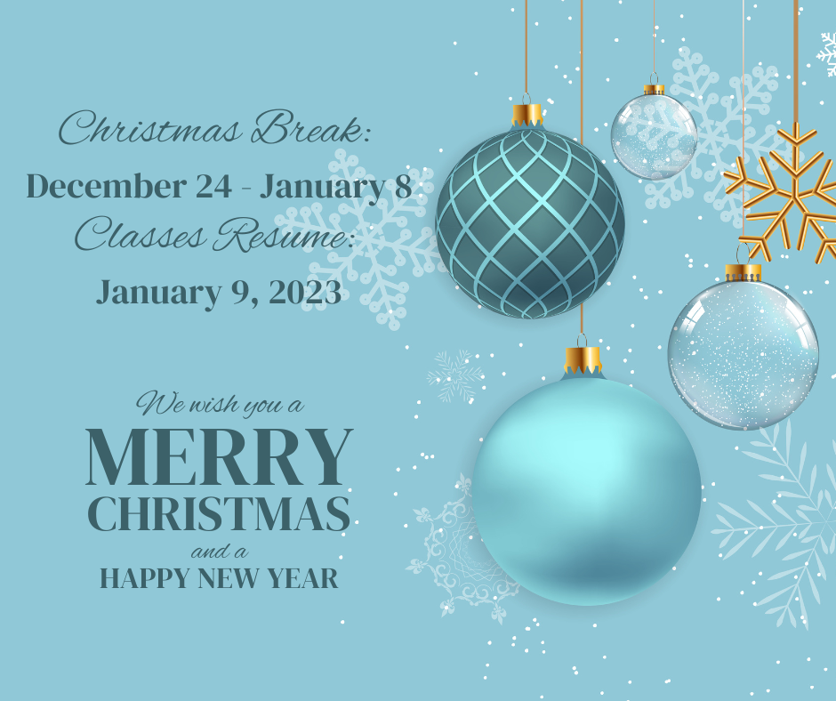 Have a Wonderful Christmas Break! St. Elizabeth Seton School