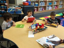 St. Elizabeth Seton students at learning commons