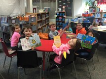 St. Elizabeth Seton students at learning commons