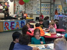 St. Elizabeth Seton students at learning commons