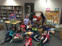 St. Elizabeth Seton students at learning commons