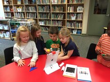 St. Elizabeth Seton students at learning commons