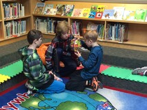 St. Elizabeth Seton students at learning commons