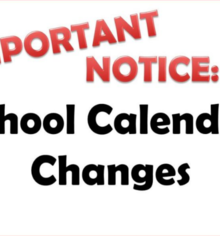 Calendar changes